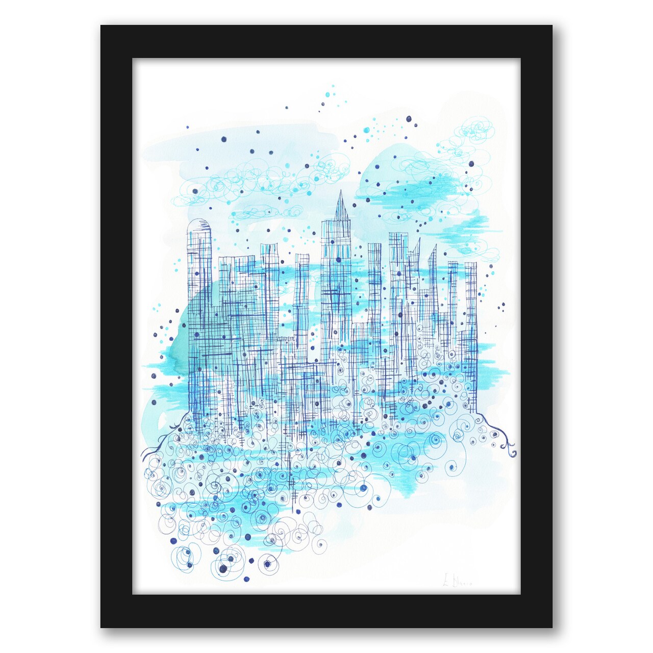 Blue City by Dreamy Me Frame  - Americanflat